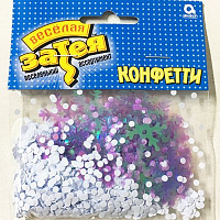 Снежинка Конфетти Снежинки перл 14гр 1501-0472