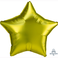 Желтая Шарик ЗВЕЗДА 19" Сатин Lemon 1204-1154