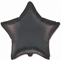 Черная Шар звезда 45см Сатин Black 1204-1513