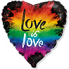 Я тебя люблю! Шарик 45см LOVE IS LOVE 1202-3151