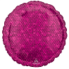 Розовая Шар 45см Пайетки Pink 1204-1151