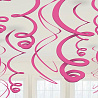 Розовая Спирали ярко-розовые, 55 см, 12 штук 1501-3412