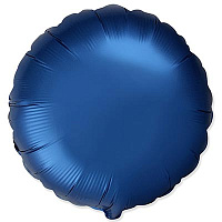 Синяя Шар круг 45см Сатин Navy Blue 1204-1515