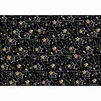 Черная Бумага упак С ДР Хештеги Black 67х99см 1509-0477
