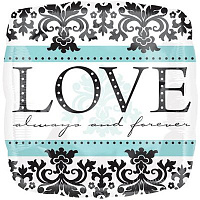Ослепительная Нежность Шар 18", 45см, LOVE ALWAYS and FOREVER 1202-2464