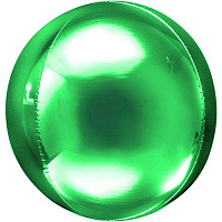 Happy Birthday Шар 3D СФЕРА 7" Металлик Green 1209-0016