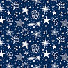  Бумага упак Звезды белые 70х100см 1509-0661