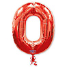 Цифры и числа Шар фигура цифра 0 Red 1207-1212