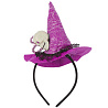 Вечеринка Хэллоуин Ободок HWN Колпак ведьмы с черепом 1501-4791