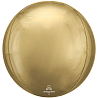 Золотая А 3D СФЕРА Б/РИС 21" Металлик White Gold 1209-0472