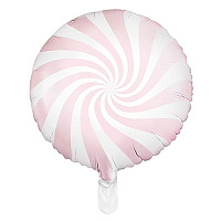 Новый год Шар 45см Леденец Пастель Light Pink 1202-3526
