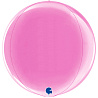 Розовая 3D Сфера 38 см Металлик Fuxia 1209-0274