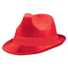  Шляпа-федора велюр Красная 1501-2191