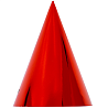 Красная Колпаки блестящие красные, 6 штук 1501-5132