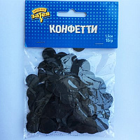 Черная Конфетти Круги тишью Черные 10 гр 1501-4082