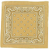  Бандана с рис золотая 50х50см/А 1501-4167