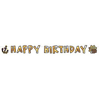 Пираты Гирлянда Happy Birthday Карта Пирата 1505-2130