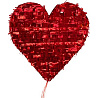 Горячие сердца! Пиньята Сердце красное с лентами 1507-1761