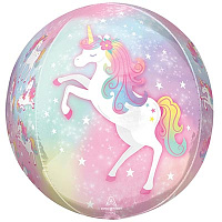 Единорог Шар 3D СФЕРА 16" Единорог Спящий 1209-0402