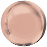 Розовое Золото Шар 3D СФЕРА 40см Металл Rose Gold 1209-0194