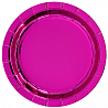 Розовая Тарелки блестящие ярко-розовые, 17см 1502-4862
