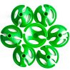Зеленая Розетка зеленая 1302-0841