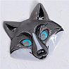 Животные Маска Волк голубые глаза пластиковая 2001-6124