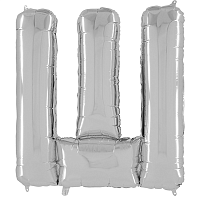 Буквы Шар буква "Ш", 66см Silver 1207-3799