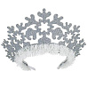 Снежинка Ободок Снежинка серебро блеск 1501-6163