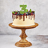 Свеча цифра "3" Глиттер, 8 см