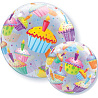  Шар Bubble 22" Кексы разноцветные, 56 см 1202-1476