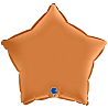 Кремовая Шар Звезда 45см Сатин Caramel 1204-1380