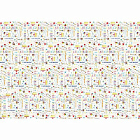 Белая Бумага упак С ДР Хештеги White 67х99см 1509-0471