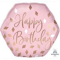 Конфетти Party Розовый Шар фигура H. Birthday Пудровая нежность 1207-4197