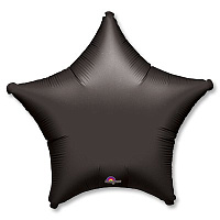 Черная Шарик 45см звезда Пастель Black 1204-0482