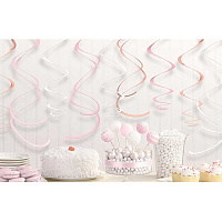 Конфетти Party Розовый Спирали розовое золото RoseGold/Blush 1501-4829