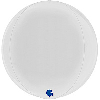 Белая Шар 3D Сфера 38см Пастель White 1209-0281