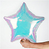 Многоцветное Ассорти Шар 18" Звезда кристалл pearl под воздух 1202-4002