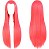  Парик Волосы прямые розовые 100см 2001-0902