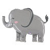 Животные Шар Фигура Слон 1207-4808