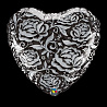  Шарик 24" кристалл Розы и цветы Сер 1203-0265