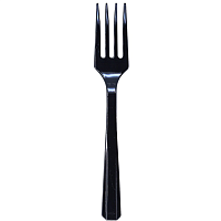 Черная Вилка пласт Jet Black 20шт/A 1502-3242
