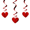 Красная Спираль Сердце красное 60см 3шт 1501-6241