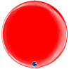 Красная 3D Сфера 38 см Металлик Red 1209-0277