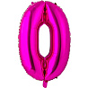 Цифры и числа Шар цифра "0", 66см Fuchsia 1207-3687