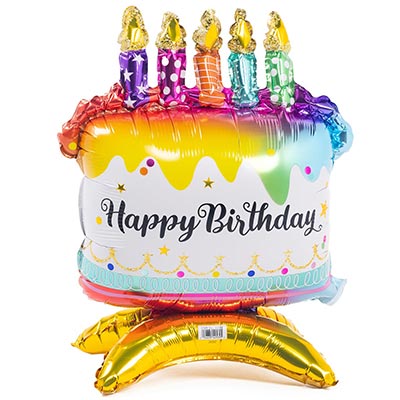 Шарики из фольги Шар фигура H. Birthday Торт, под воздух