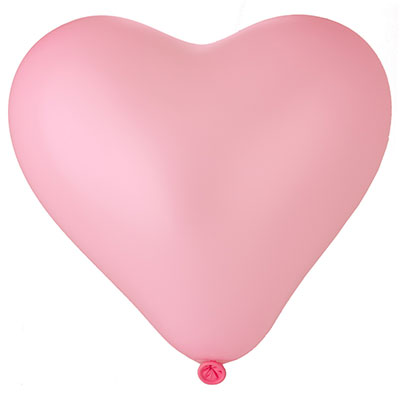 Шар Сердце сердце 25" пастель Розовое