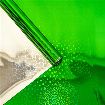 Пленка упаковочная Пленка Зеленая голография 0,7х7,5м