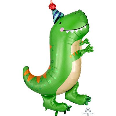 Шарики из фольги Шар фигура Динозавр зеленый