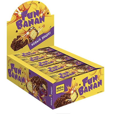 Батончик шоколадно-банановый FunBanan